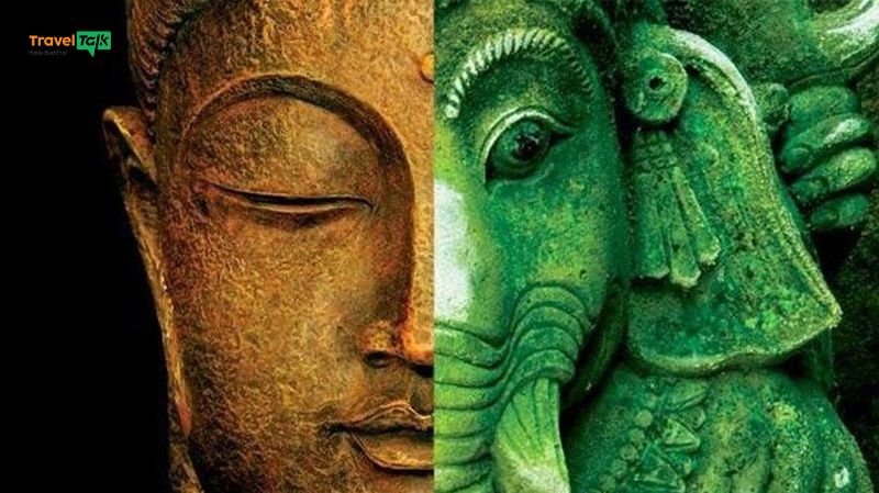 Hai tôn giáo lớn ra đời ở Ấn Độ là Ấn Độ giáo và Phật giáo