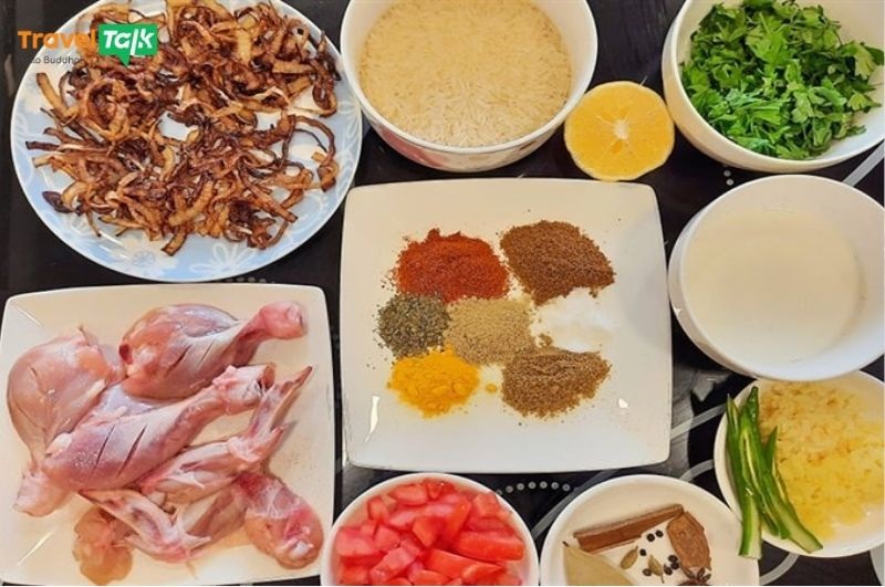 Gia vị cơm gà Biryani Ấn Độ