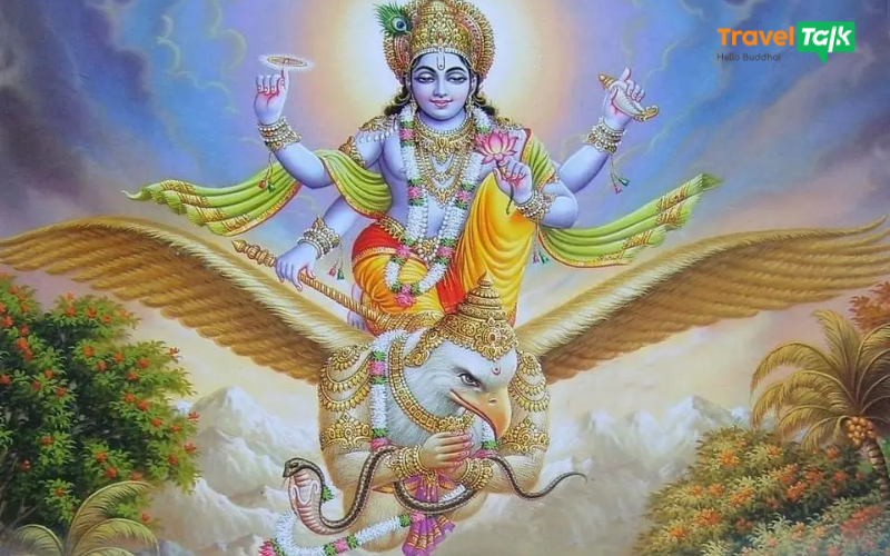 Ấn Độ giáo ra đời ở đâu-Thần Vishnu là một trong ba vị thần tối cao của Hindu giáo, đại diện cho sự bảo vệ và duy trì trật tự vũ trụ