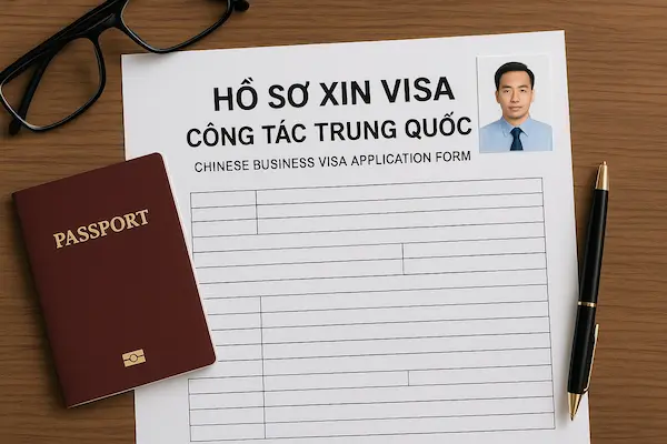 Hồ sơ xin Visa Công tác Trung Quốc chi tiết