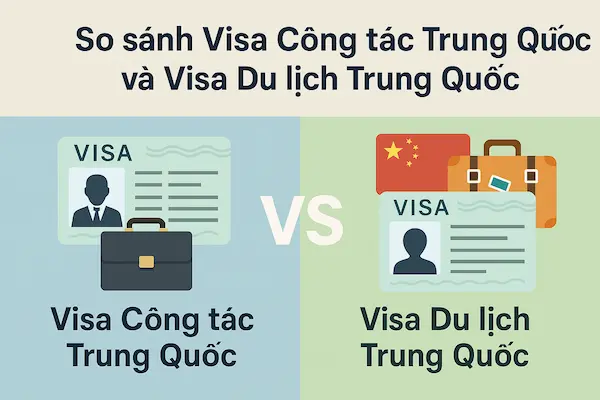 So sánh Visa Công tác Trung Quốc và Visa Du lịch Trung Quốc