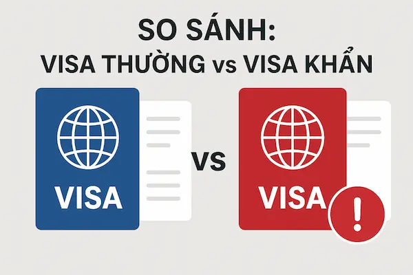 So Sánh: Visa Thường vs Visa Khẩn