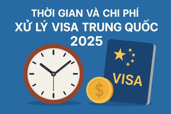 Thời gian và chi phí xử lý Visa Trung Quốc 2025