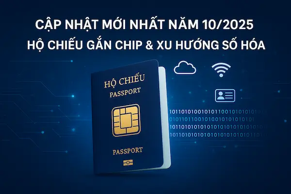 Cập nhật mới nhất năm 10/2025: Hộ chiếu gắn chip & xu hướng số hóa quy trình cấp hộ chiếu