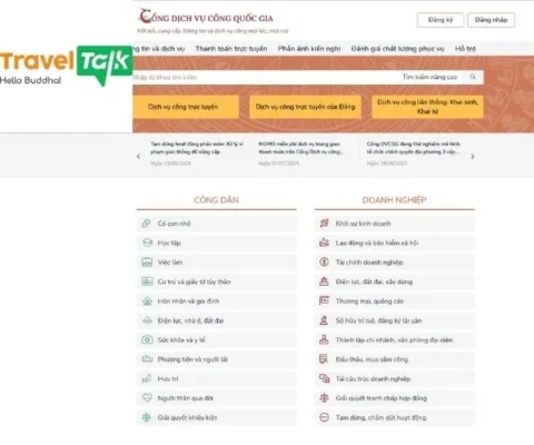 Tra cứu tình trạng hộ chiếu tại Cổng dịch vụ công quốc gia