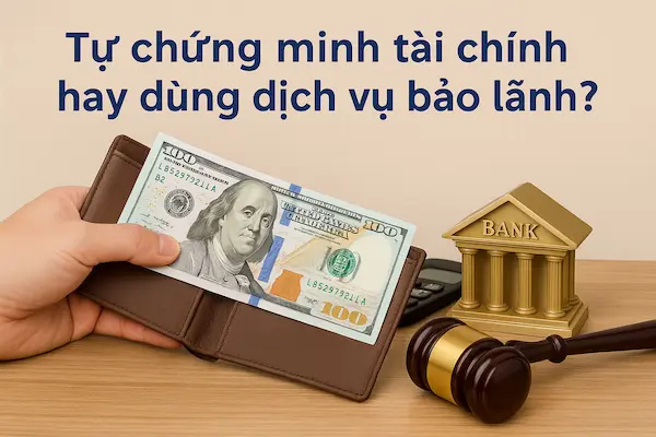 Tự chứng minh tài chính hay dùng dịch vụ bảo lãnh?