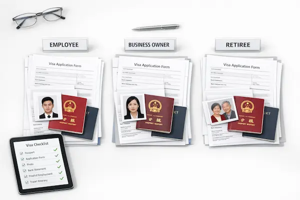 Hồ sơ visa đoàn Trung Quốc cần chuẩn bị gì? Checklist theo từng đối tượng