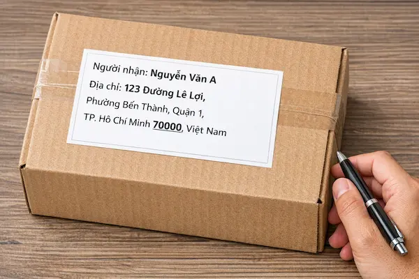 Cách ghi địa chỉ + mã bưu chính TP.HCM đúng chuẩn