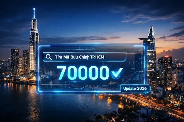 Mã bưu chính TP.HCM mới sau sáp nhập: tra cứu nhanh và dùng đúng theo địa chỉ 2026