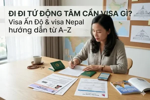 Đi Tứ Động Tâm cần visa gì? Visa Ấn Độ & visa Nepal hướng dẫn từ A–Z