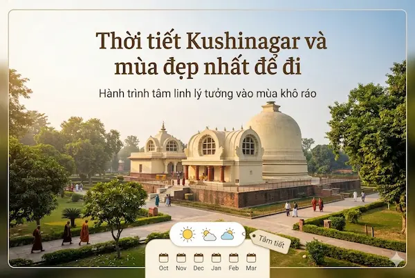 Thời tiết Kushinagar và mùa đẹp nhất để đi