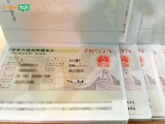 Thủ tục xin visa Trung Quốc không cần thư mời