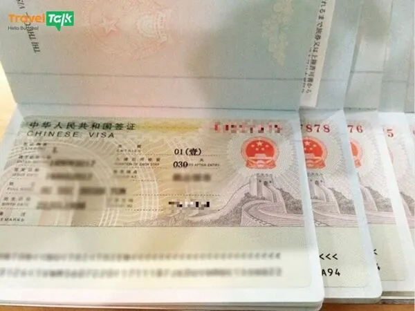 Thủ tục xin visa Trung Quốc không cần thư mời