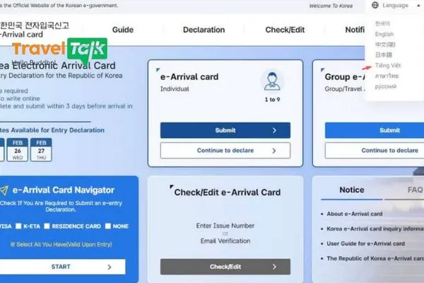 Cách đăng ký K-ETA online chi tiết