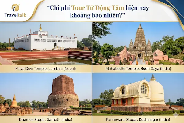 Chi phí Tour Tứ Động Tâm hiện nay khoảng bao nhiêu?