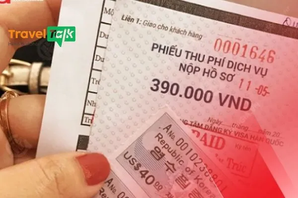Thanh toán lệ phí và nhận biên nhận hồ sơ