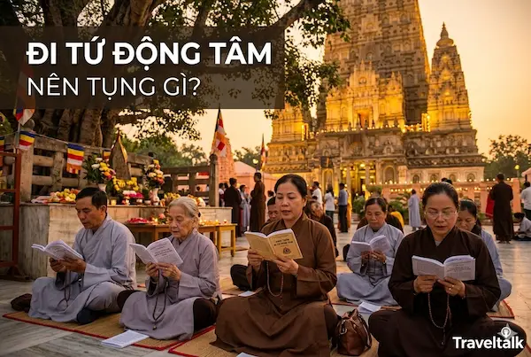 Đi Tứ Động Tâm nên tụng gì?