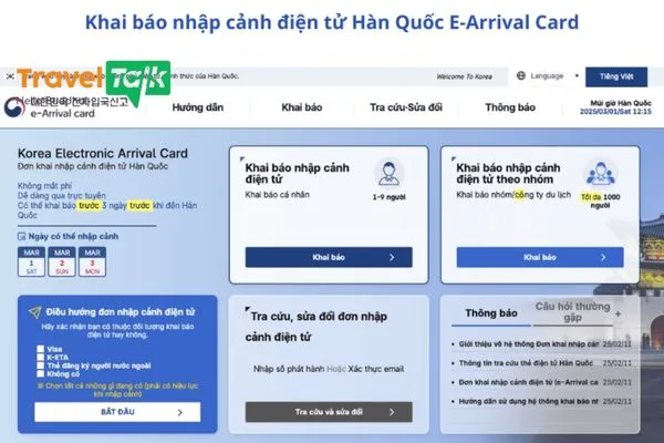 Hướng dẫn đăng ký K-ETA Hàn Quốc chi tiết