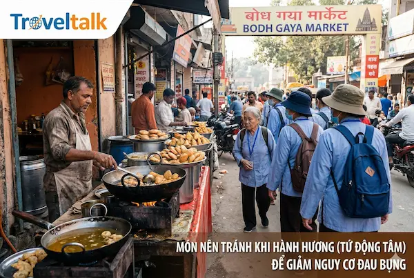 Món nên tránh để giảm nguy cơ đau bụng khi hành hương