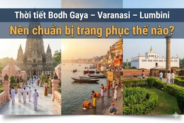 Thời tiết Bodh Gaya – Varanasi – Lumbini: Nên chuẩn bị trang phục thế nào?