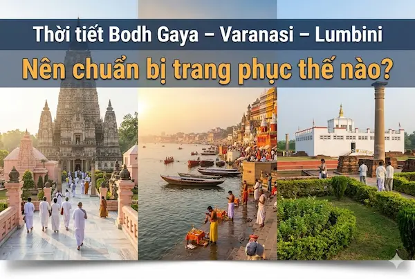 Thời tiết Bodh Gaya – Varanasi – Lumbini: Nên chuẩn bị trang phục thế nào?
