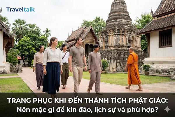 Trang phục khi đến thánh tích Phật giáo: Nên mặc gì để kín đáo, lịch sự và phù hợp?