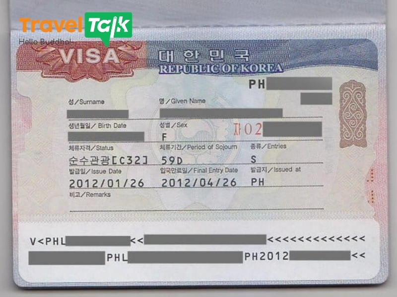 các loại visa Hàn Quốc