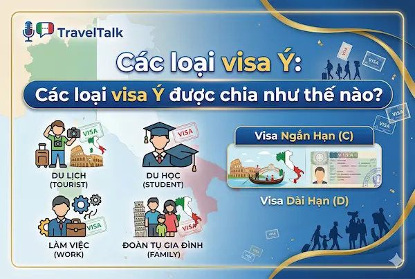 Các loại visa Ý được chia như thế nào?