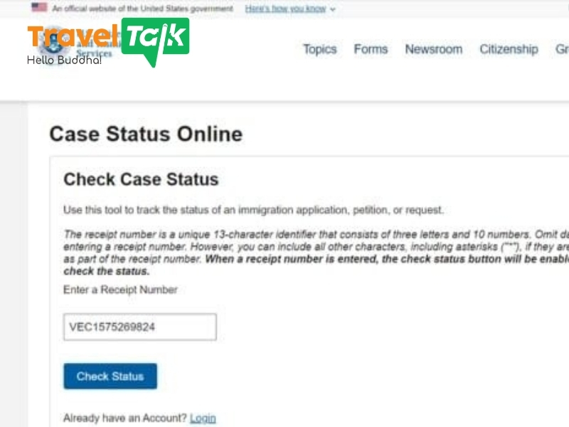 Kiểm tra tình trạng Visa
