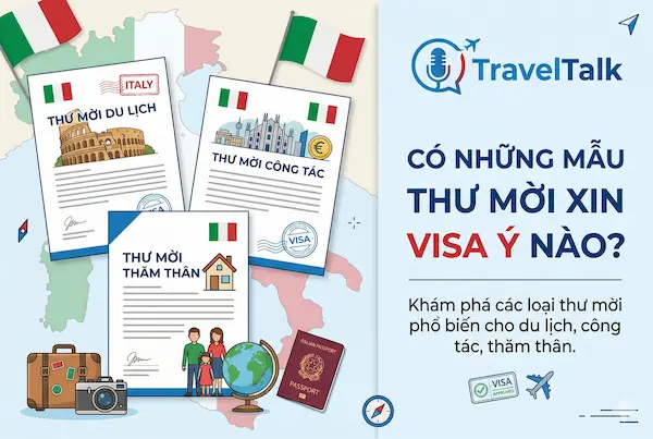 Có những mẫu thư mời xin visa Ý nào?