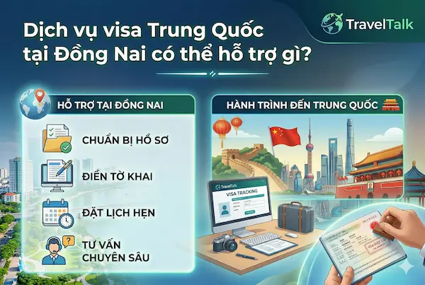 Dịch vụ visa Trung Quốc tại Đồng Nai có thể hỗ trợ gì?