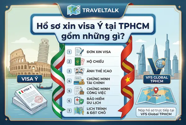 Hồ sơ xin visa Ý tại TPHCM gồm những gì?
