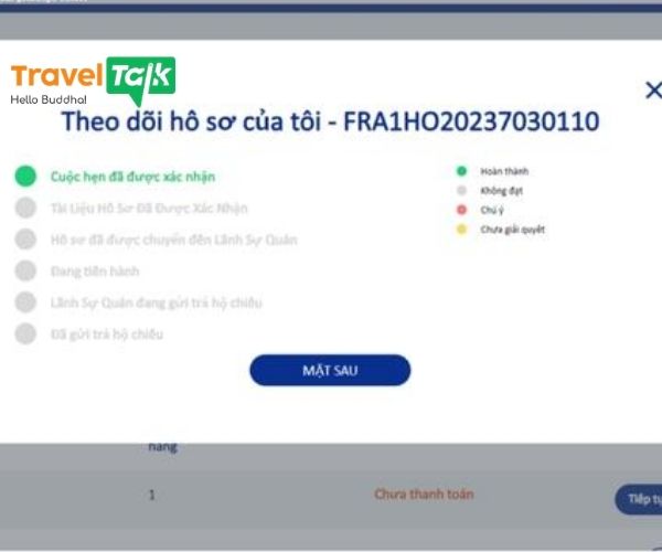 Kiểm tra tình trạng hồ sơ