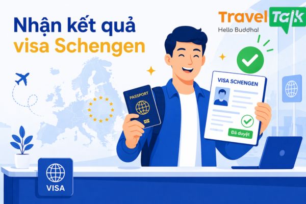 Nhận kết quả visa