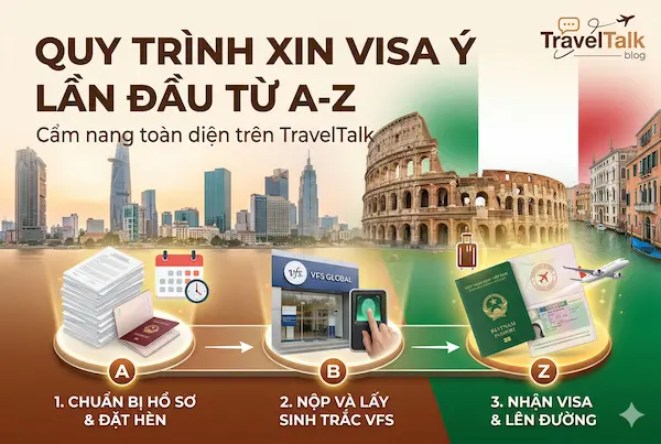 Quy trình xin visa Ý lần đầu từ A-Z