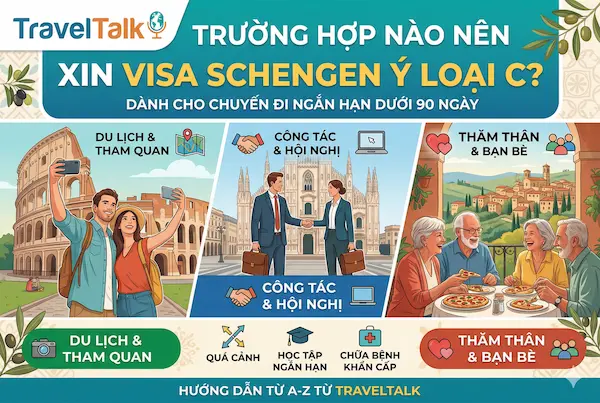 Trường hợp nào nên xin visa Schengen Ý loại C?