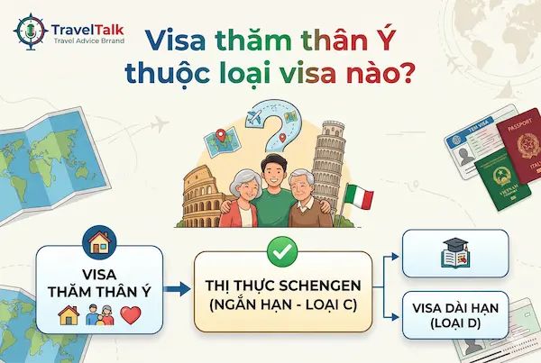 Visa thăm thân Ý thuộc loại visa nào?