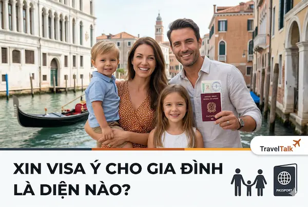 Xin visa Ý cho gia đình là diện nào?