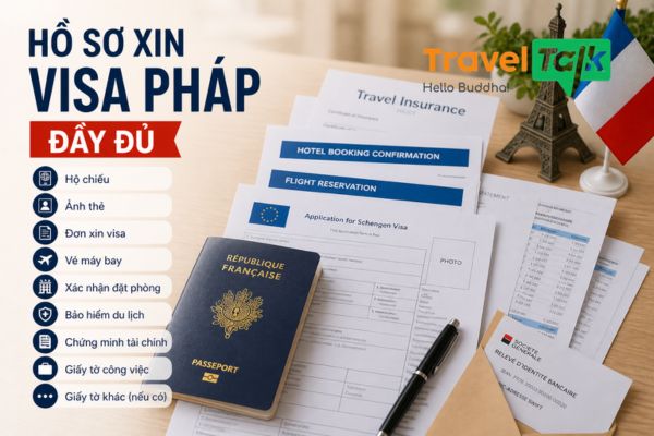Hồ sơ xin visa Pháp đầy đủ