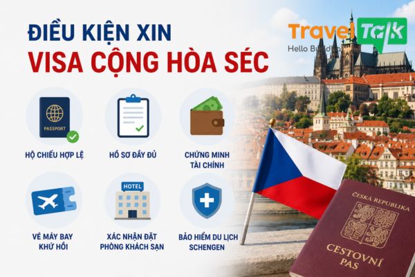 Điều kiện xin Visa Cộng Hòa Séc