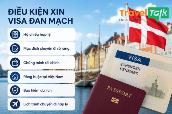 Điều kiện xin visa Đan Mạch mới nhất