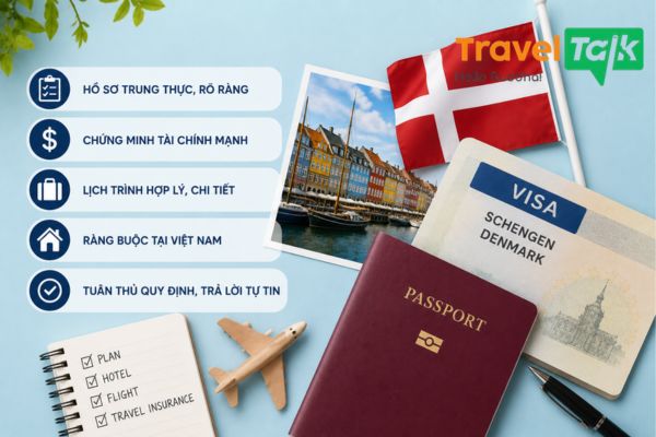 Kinh nghiệm xin visa Đan Mạch đậu cao