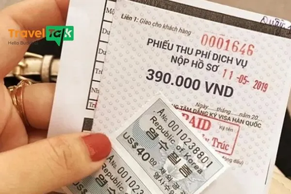 Phí dịch vụ trung tâm tiếp nhận hồ sơ (KVAC/VFS)