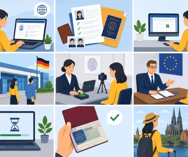 Quy trình xin Visa Schengen Đức từng bước