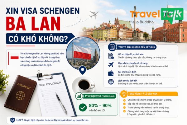 Xin visa Schengen Ba Lan có khó không?