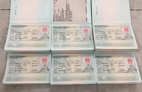 Các loại visa Trung Quốc phổ biến cho khách tỉnh
