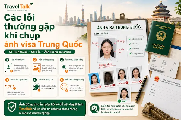 Ảnh Visa Trung Quốc Sai Chuẩn: Kích Thước, Nền, Lỗi Thường Gặp 4 Các lỗi ảnh visa Trung Quốc thường gặp