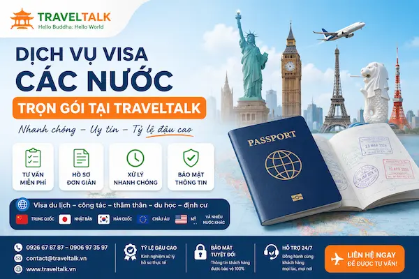 Dịch Vụ Visa Các Nước Trọn Gói 2026 1 Dịch vụ visa các nước trọn gói tại TravelTalk