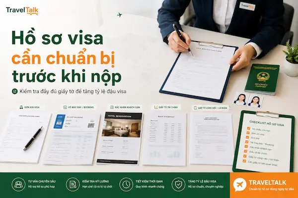 Câu hỏi thường gặp về dịch vụ visa 2 Hồ sơ visa cần chuẩn bị trước khi nộp