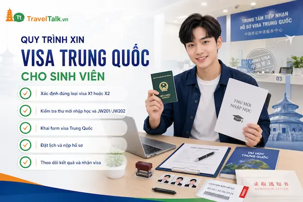 Quy trình xin visa Trung Quốc cho sinh viên